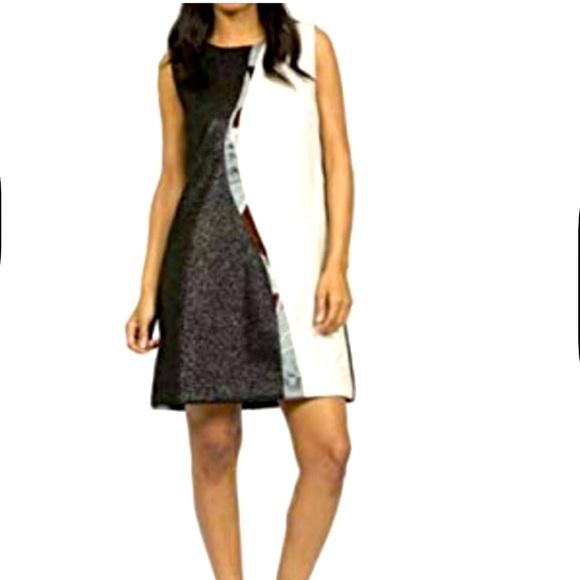 Vintage Custo Barcelona Yin Yang Art Deco Dress - Picture 1 of 4
